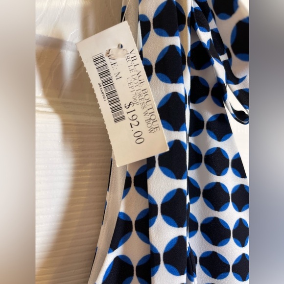 NWT COOPER & ELLA Women’s Sleeveless Dot Dress with Shoulder Ties Size Medium - Picture 4 of 6